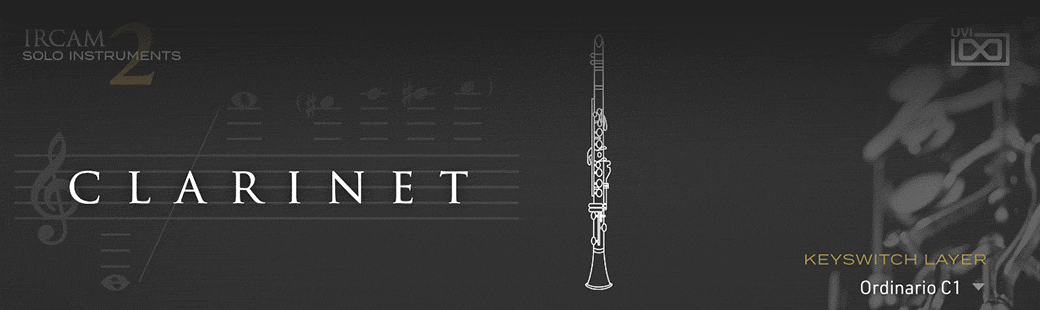 UVI IRCAM Solo Instruments 2 | Clarinet GUIs